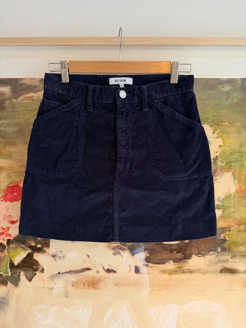 RE/DONE 70s cotton-corduroy mini skirt